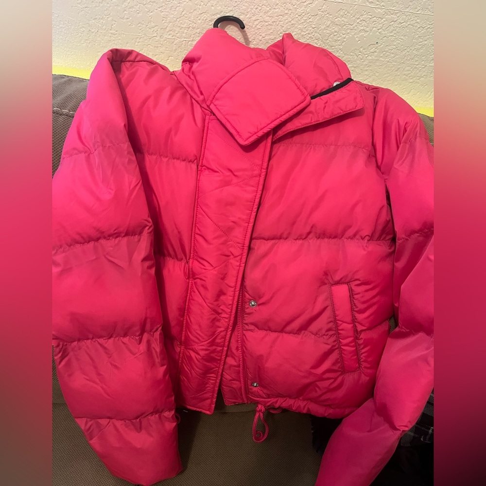 Gianni Bini hot pink Puffer Jacket
